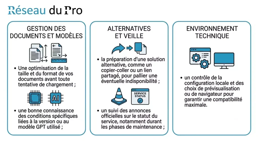 ajout de fichier indisponible chatgpt